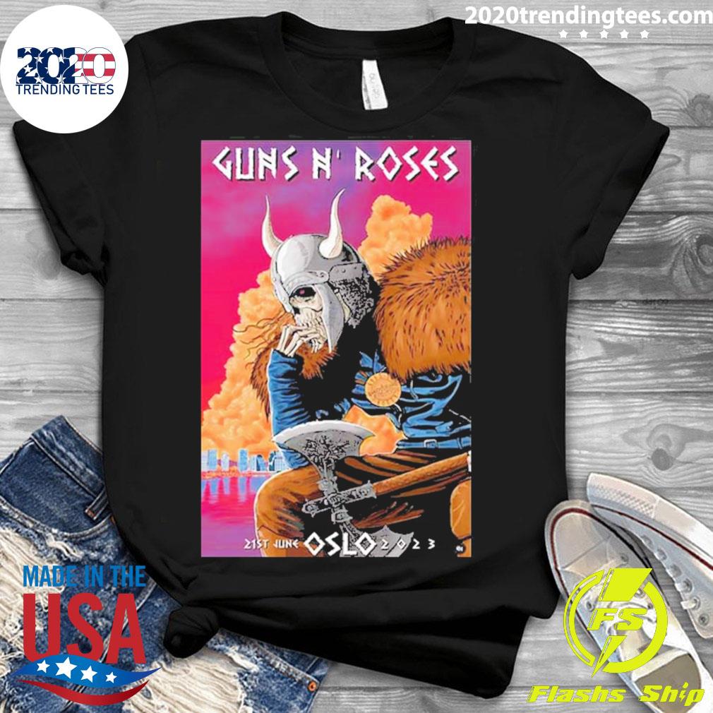 Official guns N Roses 21st June Oslo 2023 Vintage T-shirt - 2020