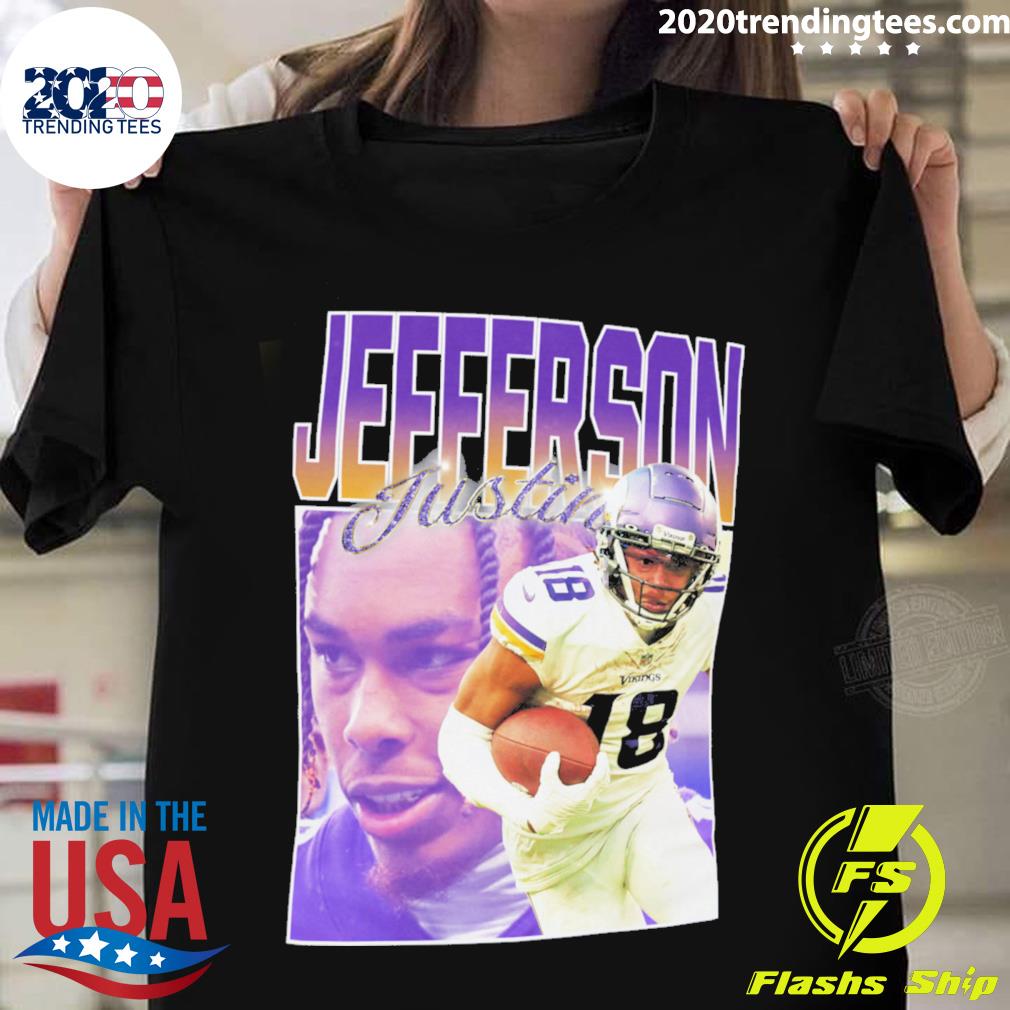 Justin Jefferson Shirt 90s Vintage Graphic Minnesota Football