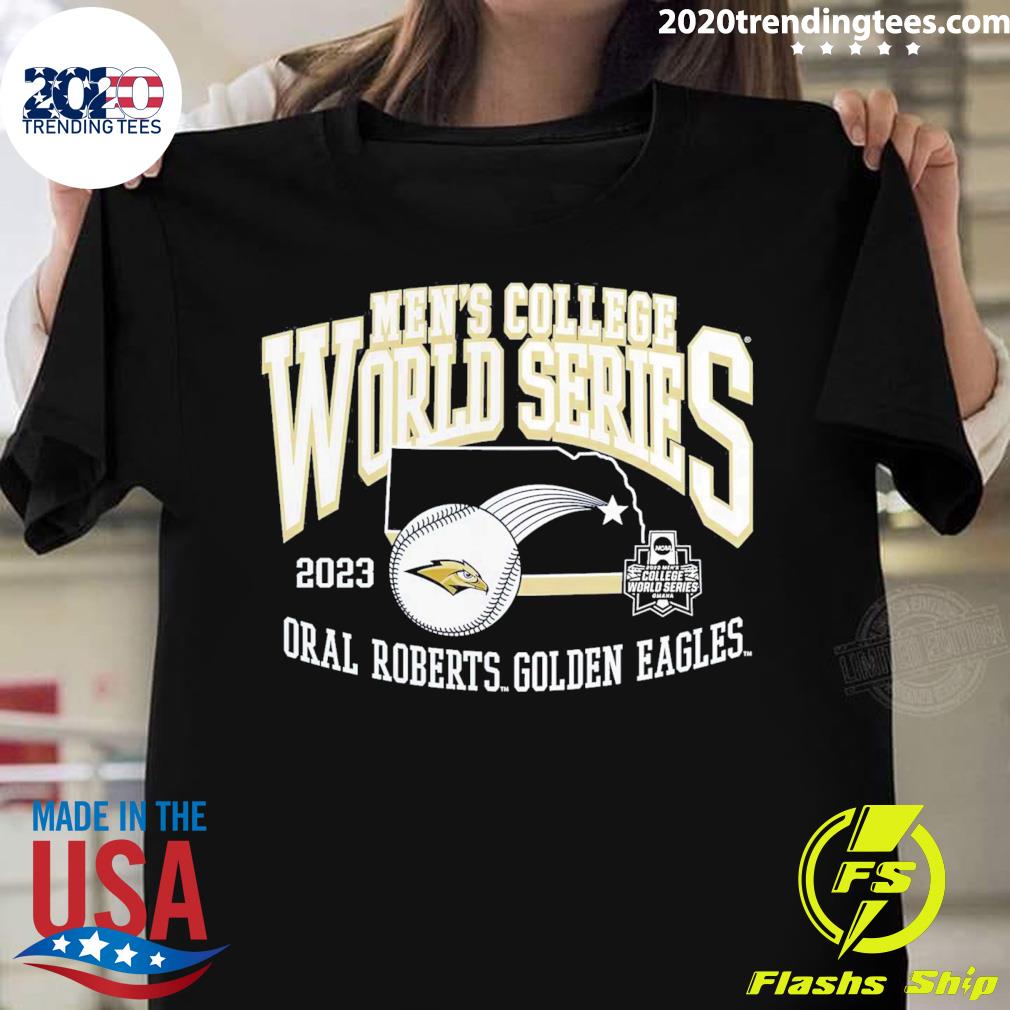 Official oral roberts golden eagles 2023 ncaa men's baseball college world  series T-shirt - 2020 Trending Tees