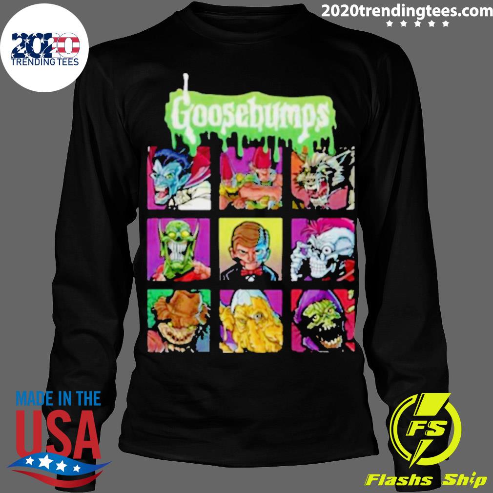 Goosebumps 骸骨デザイン Tシャツ Goosebumps 骸骨デザイン Tシャツ
