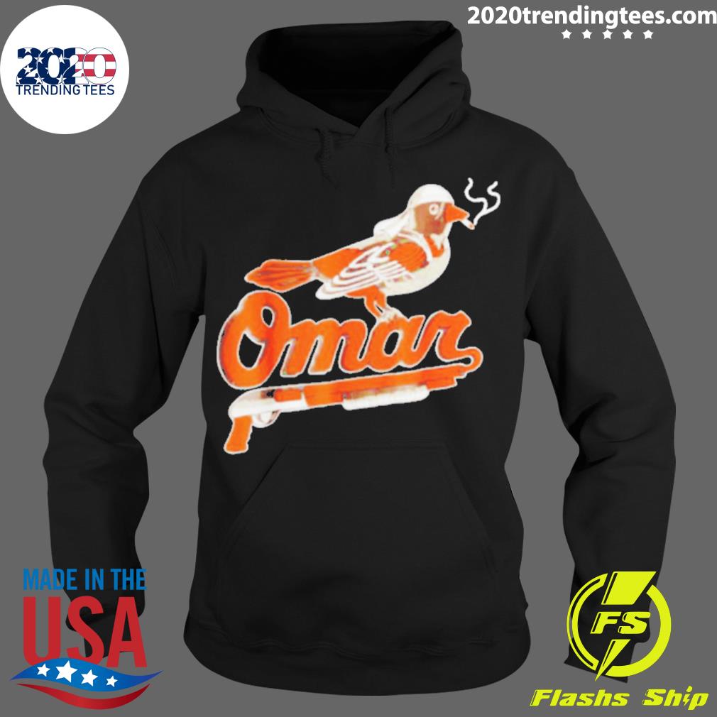 Official Omar Orioles Bird Smoking Shirt T-shirt Ladies Tee