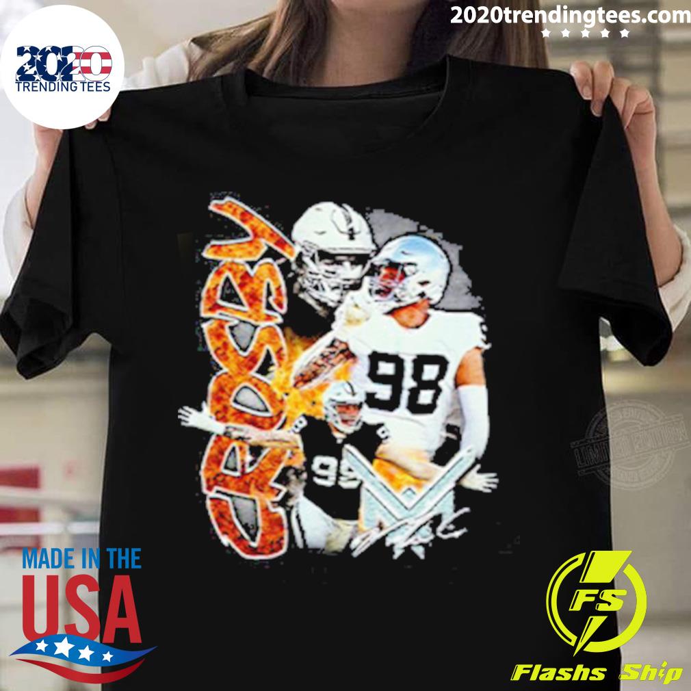 Official las Vegas Raiders Maxx Crosby Signature T-Shirts, hoodie, tank  top, sweater and long sleeve t-shirt