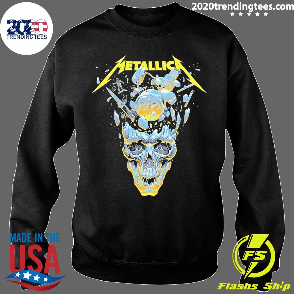 Metallica band skull Pittsburgh Steelers shirt, hoodie, sweater, long  sleeve and tank top