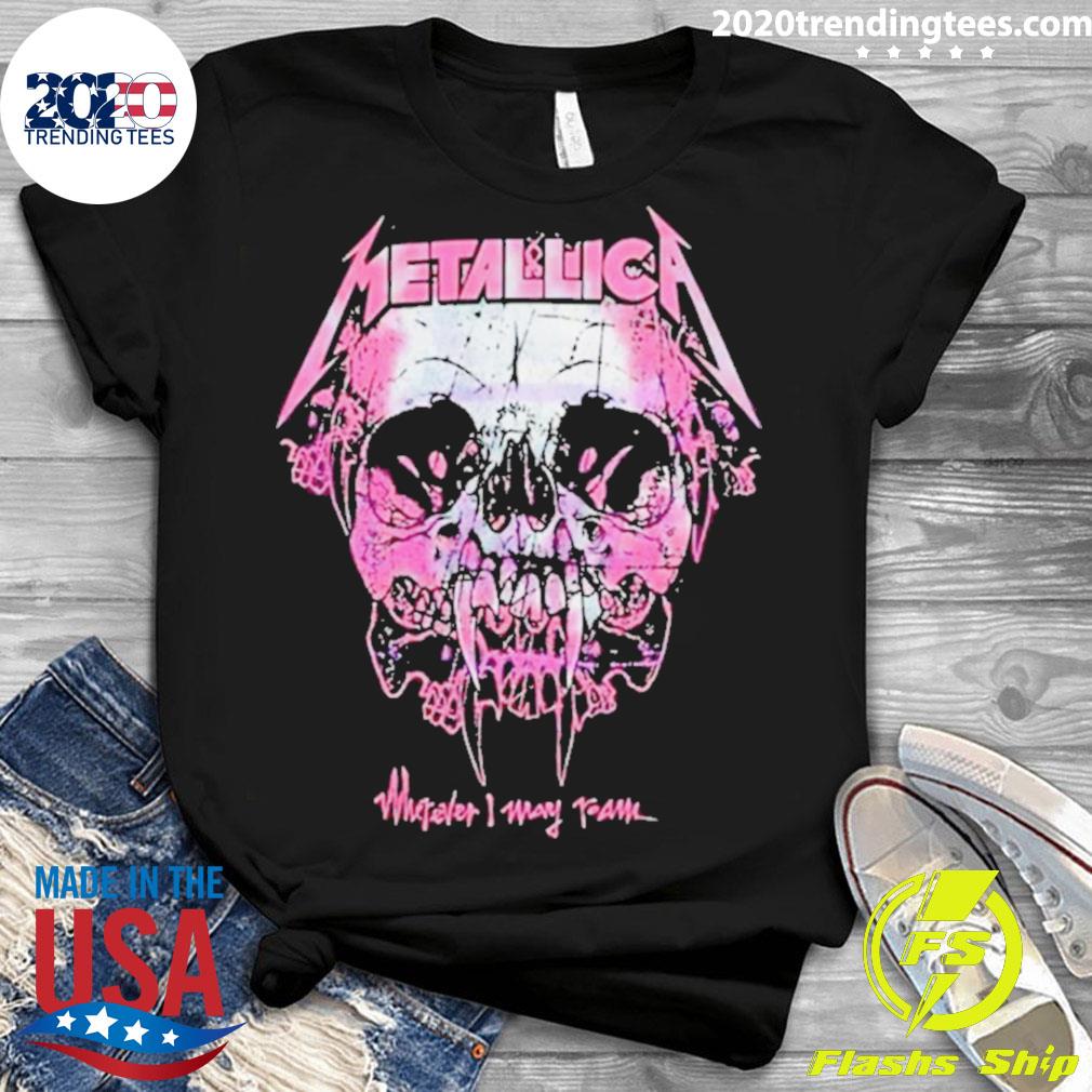 Pink metallica t outlet shirt