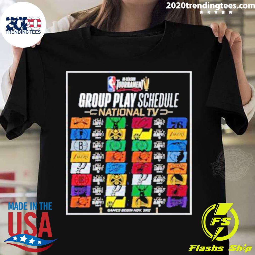 Official nBA InSeason Tournament Group Play Schedule National TV