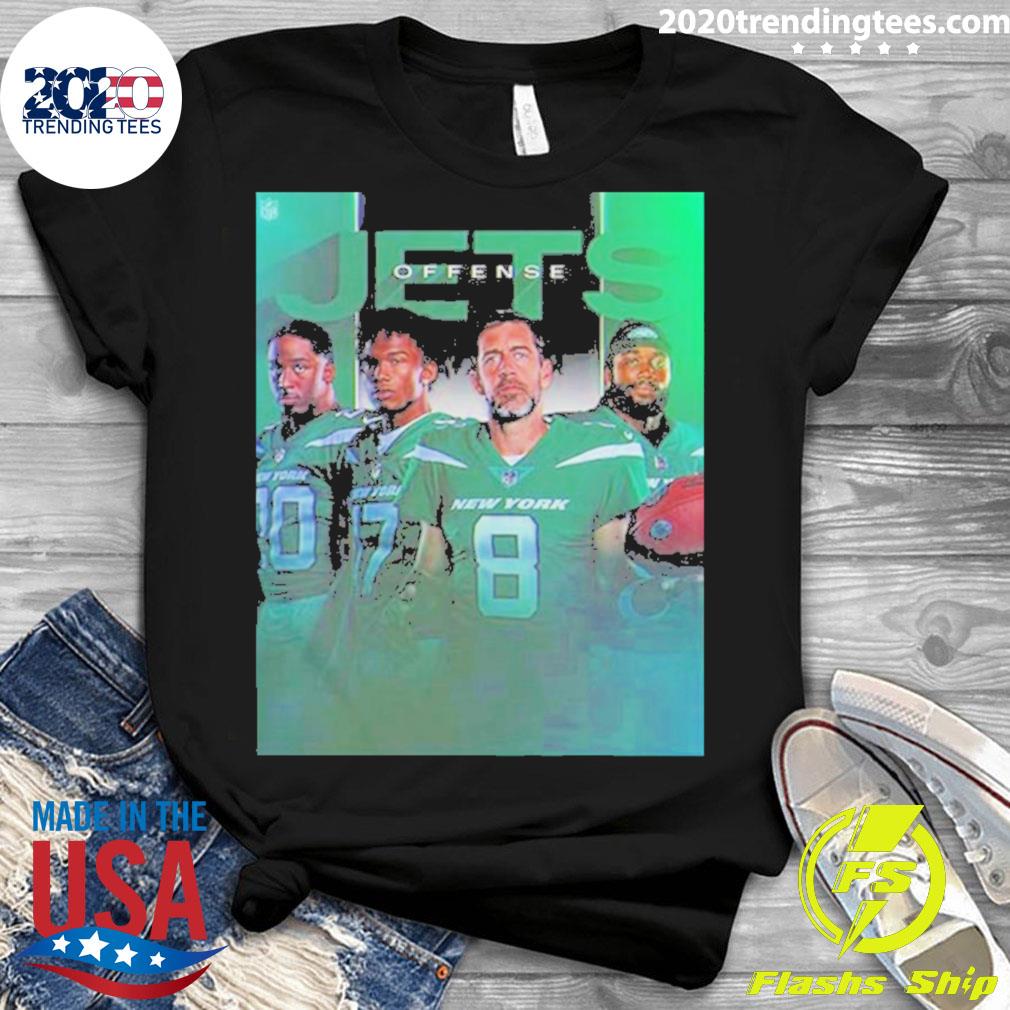 Official new york jets offense aaron rodgers dalvin cook T-shirts, hoodie,  tank top, sweater and long sleeve t-shirt