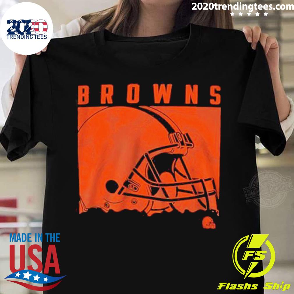 Nfl Team Apparel Youth Cleveland Browns Liquid Camo Shirt