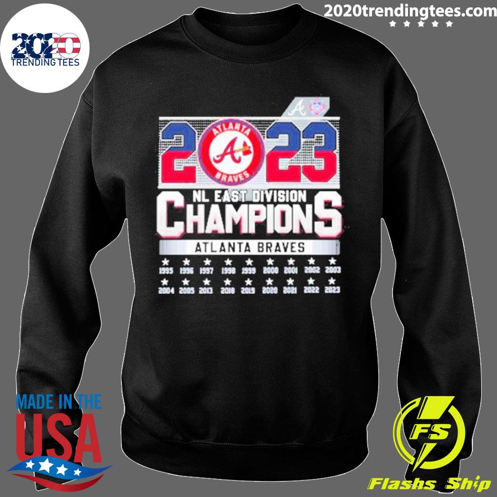 NL East Division Champions Atlanta Braves 2023 1995-2023 Shirt, hoodie,  sweater, long sleeve and tank top