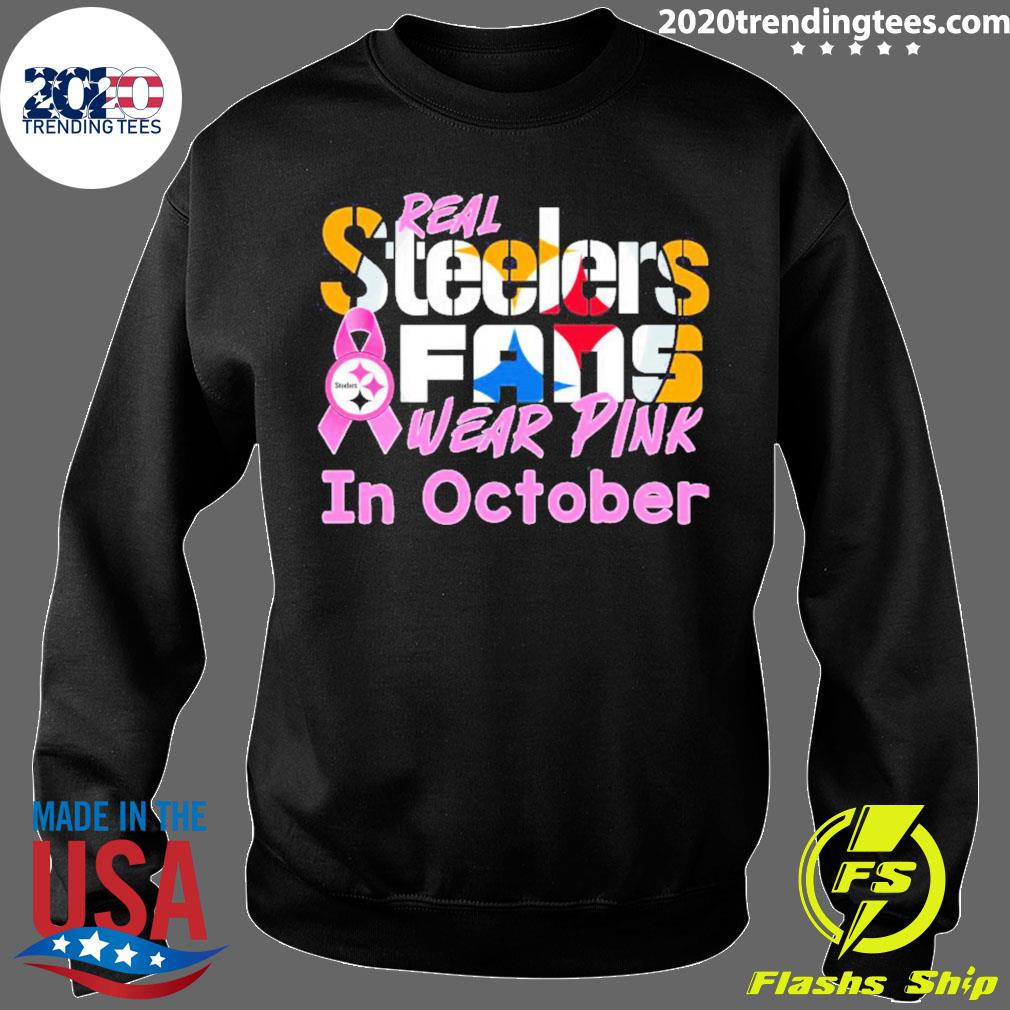 Official pittsburgh Steelers I Wear Pink For Breast Cancer Awareness Shirt,  hoodie, sweater, long sleeve and tank top