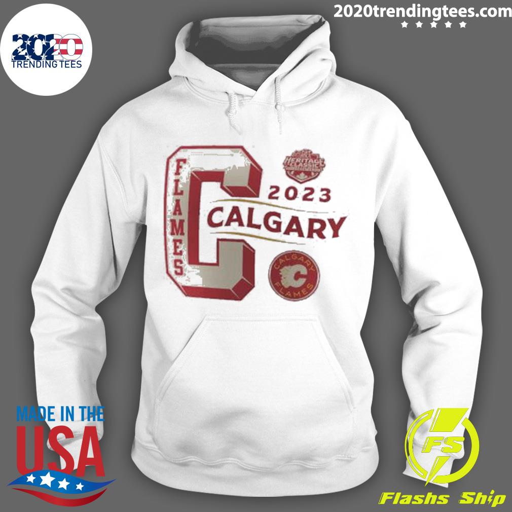 Calgary Flames 2023 Nhl Heritage Classic Wordmark T-shirt,Sweater