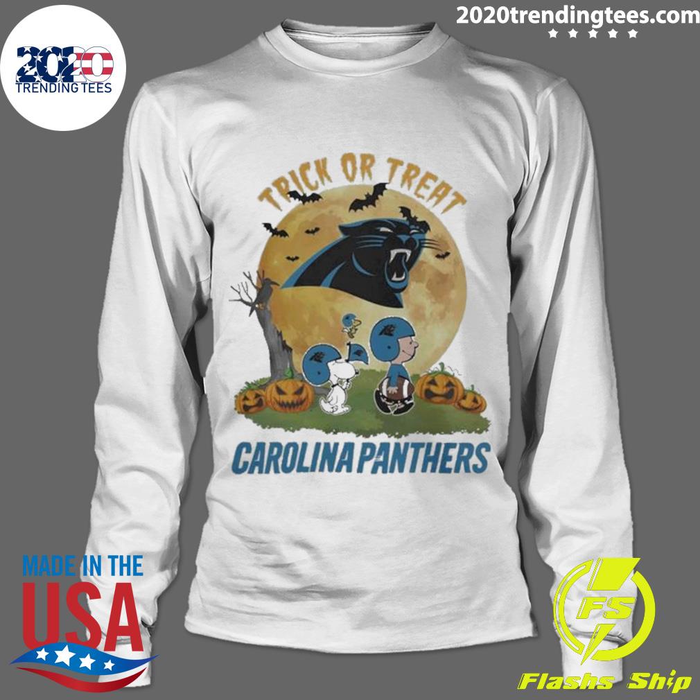 Trick Treat Snoopy Teams Carolina Panthers Shirt - High-Quality