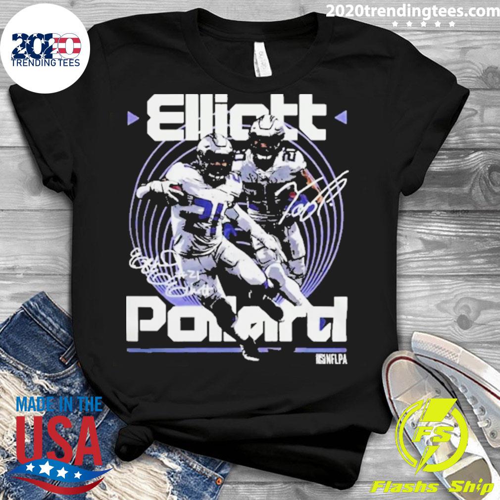 Ezekiel Elliott And Tony Pollard Dallas Duo Wht 2023 Shirt