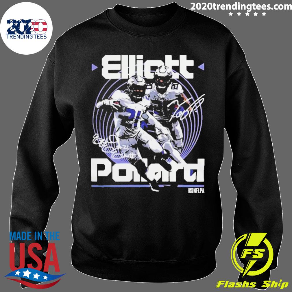 Ezekiel Elliott And Tony Pollard Dallas Duo Wht 2023 Shirt