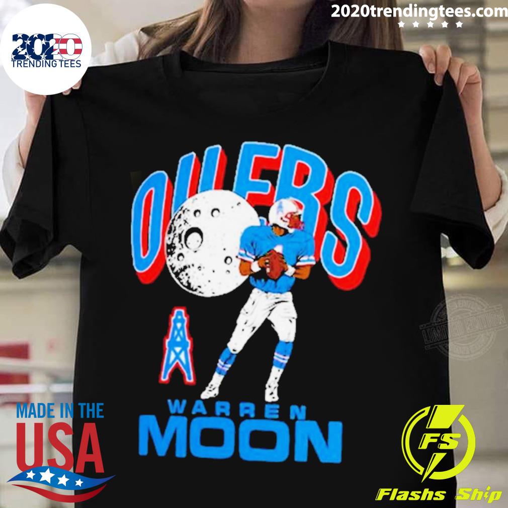 Official houston Oilers Warren Moon Player Caricature Tri-Blend T-Shirts,  hoodie, tank top, sweater and long sleeve t-shirt