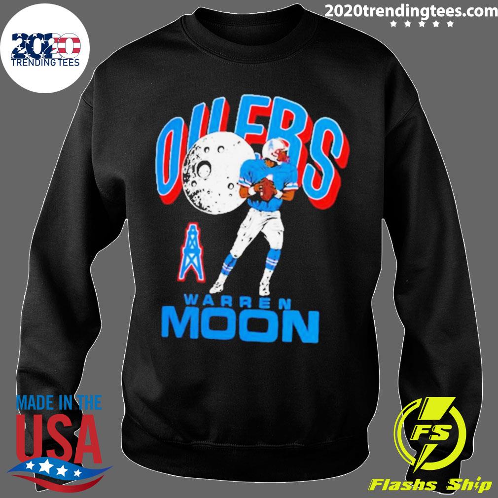 Houston Oilers Warren Moon Homage Retired Player Caricature Tri Blend T  Shirt