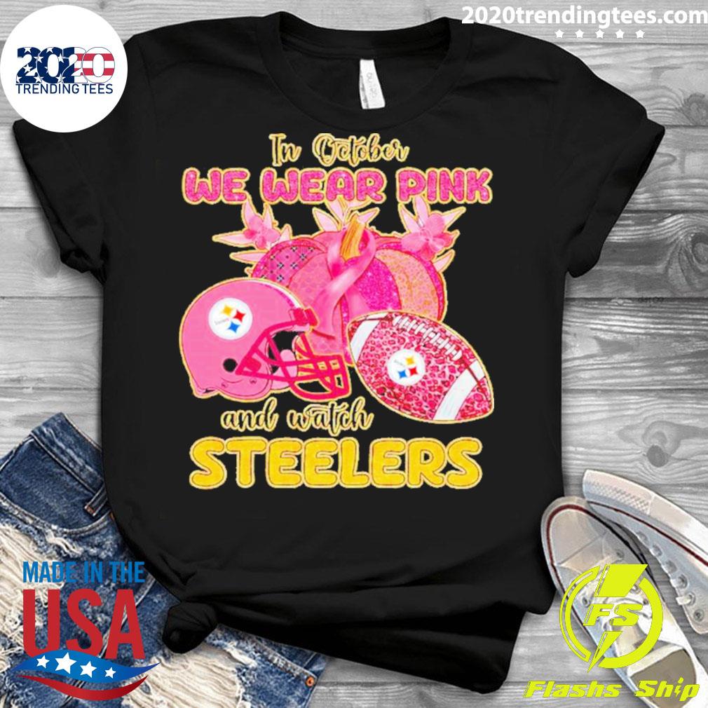 Official pittsburgh Steelers I Wear Pink For Breast Cancer Awareness 2023  shirt,Sweater, Hoodie, And Long Sleeved, Ladies, Tank Top