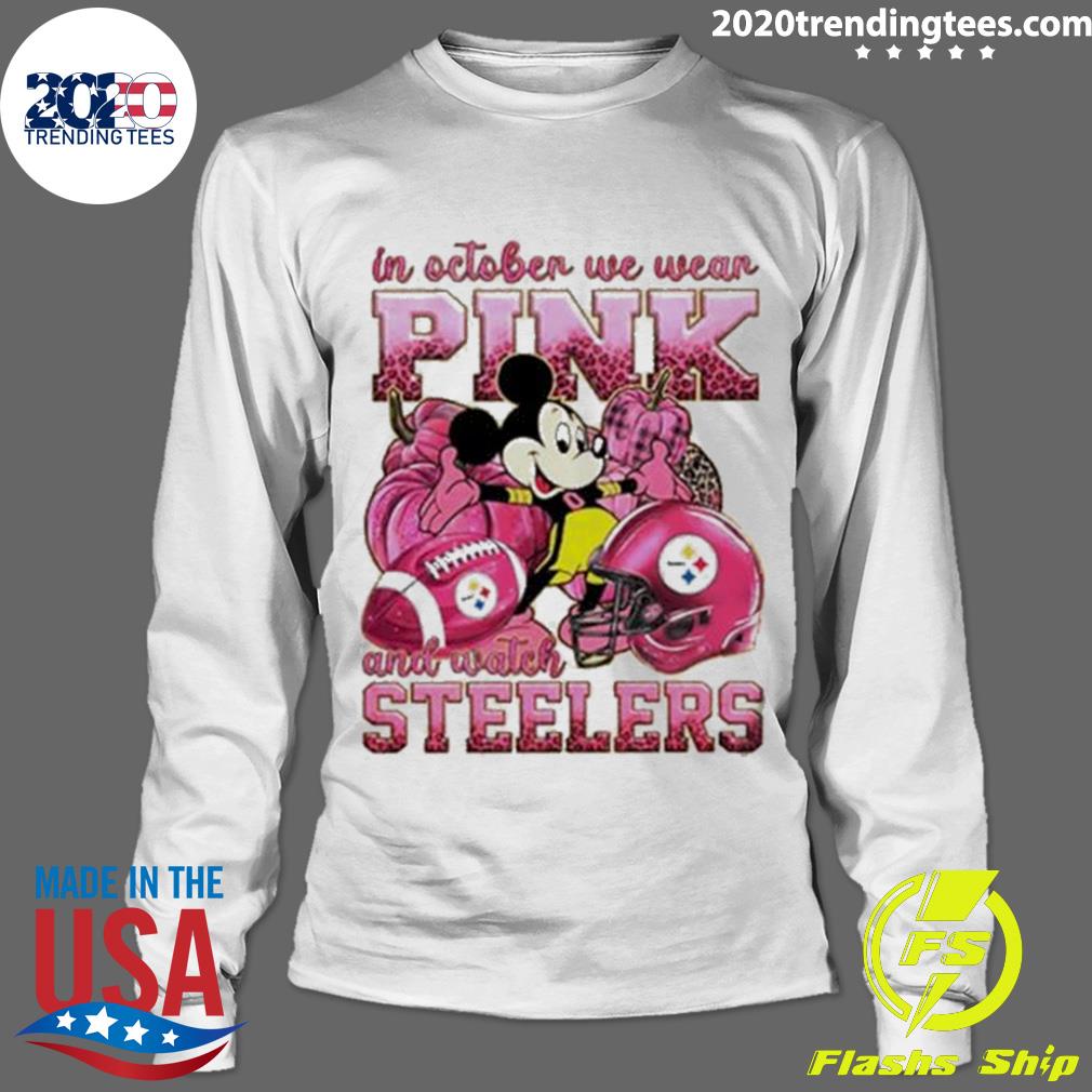 In October we wear pink and watch New York Jets Mickey Disney