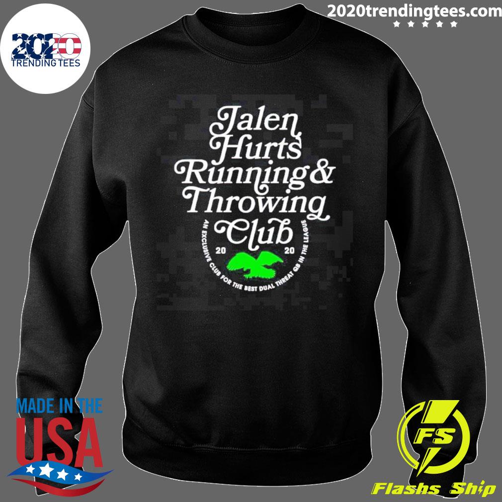 Jalen Hurts Running And Throwing Club 2020 Shirt, hoodie, sweater, long  sleeve and tank top