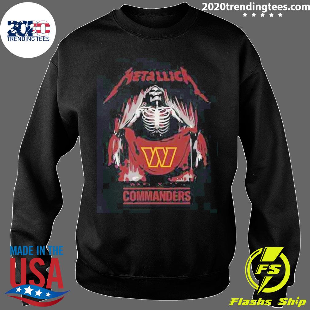 Metallica Collab Washington Commanders T-Shirt, hoodie, longsleeve