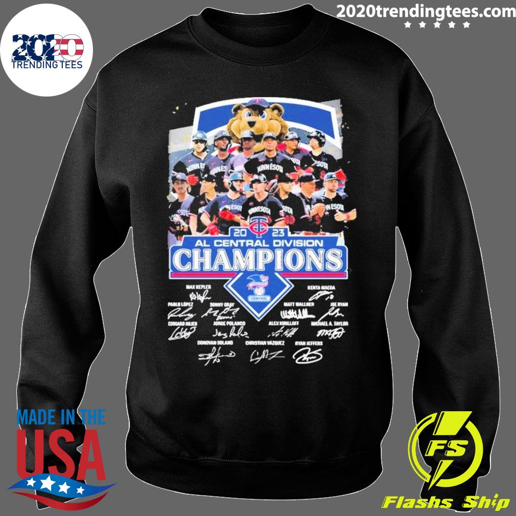 Minnesota Twins Baseball Team 2023 AL Central Division Champions Signatures  Shirt, hoodie, sweater, long sleeve and tank top