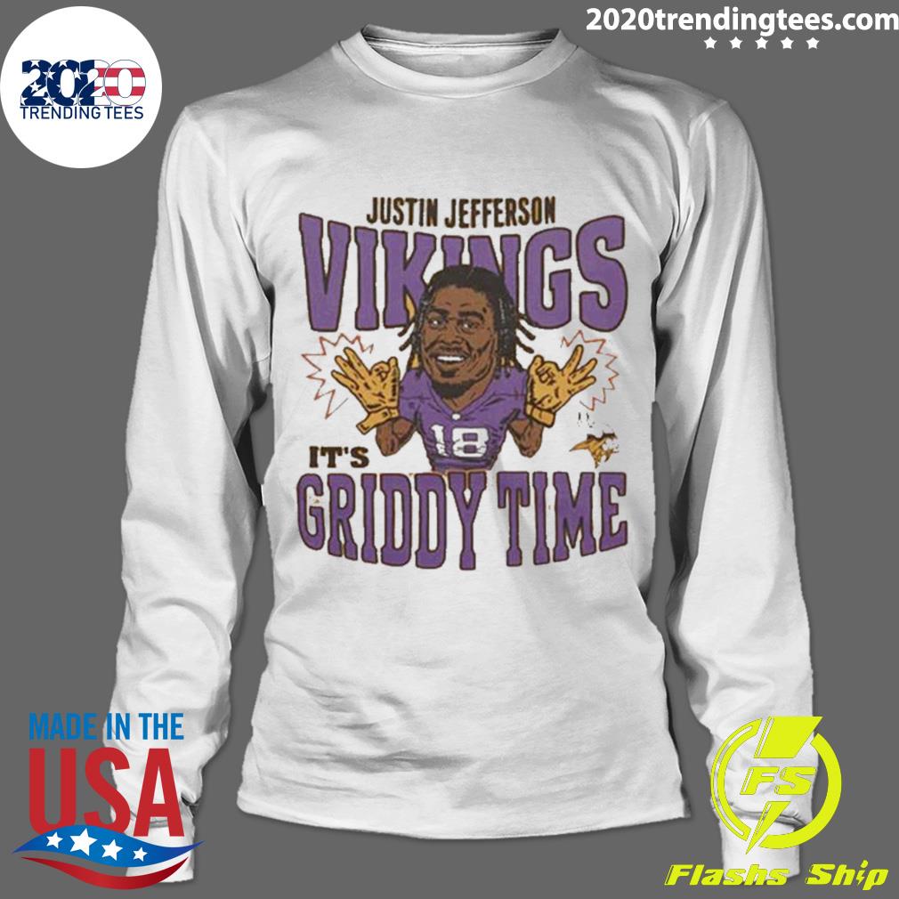 Official minnesota Vikings Justin Jefferson Griddy Time Shirt, hoodie,  sweater, long sleeve and tank top