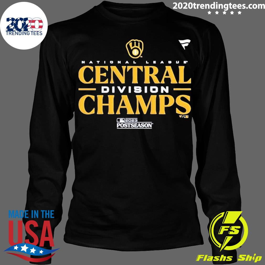 Funny Milwaukee Brewers National League Central Division 2023 Champions  Shirt, hoodie, sweater, long sleeve and tank top