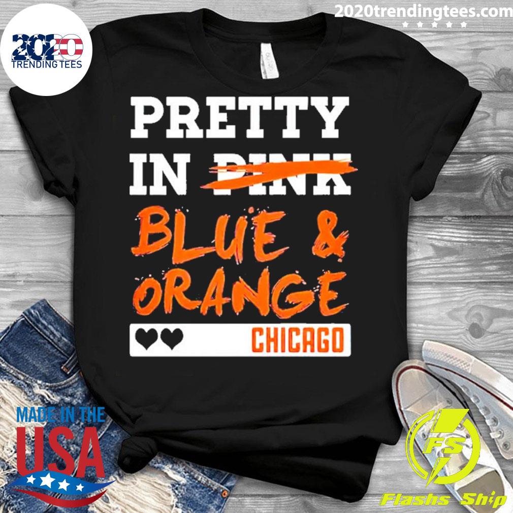 Official Pretty in pink blue and orange chicago T-shirt, hoodie