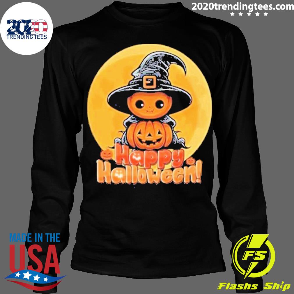 Pumpkin Witch hat Pittsburgh Steelers logo Happy Halloween shirt