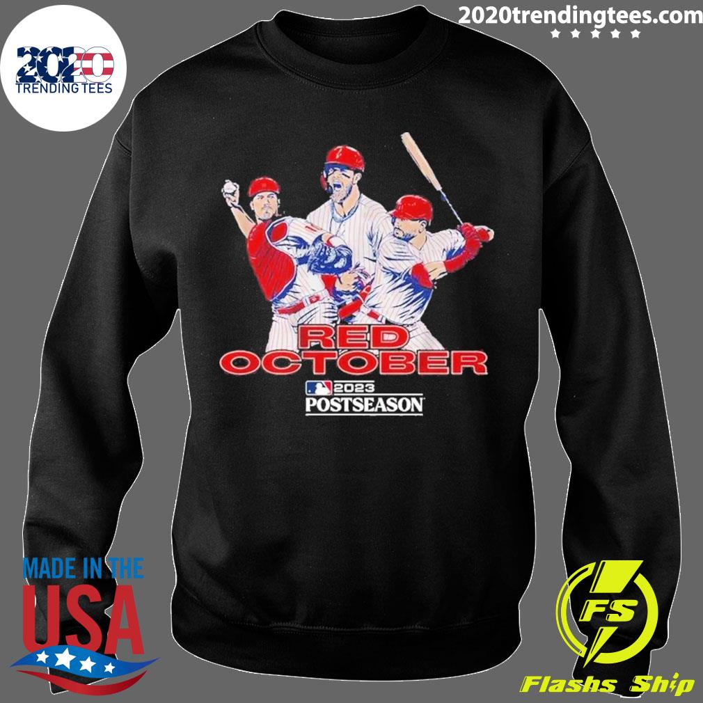 Philadelphia Phillies Logo Players Names Red October 2023 t-shirt -  ColorfulTeesOutlet