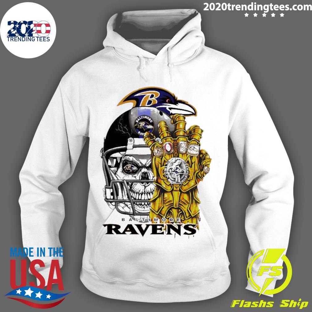 Baltimore Ravens Skull Helmet Shirt