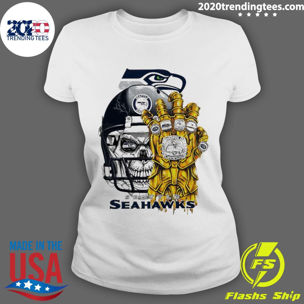 Seattle Seahawks Skull Helmet Shirt