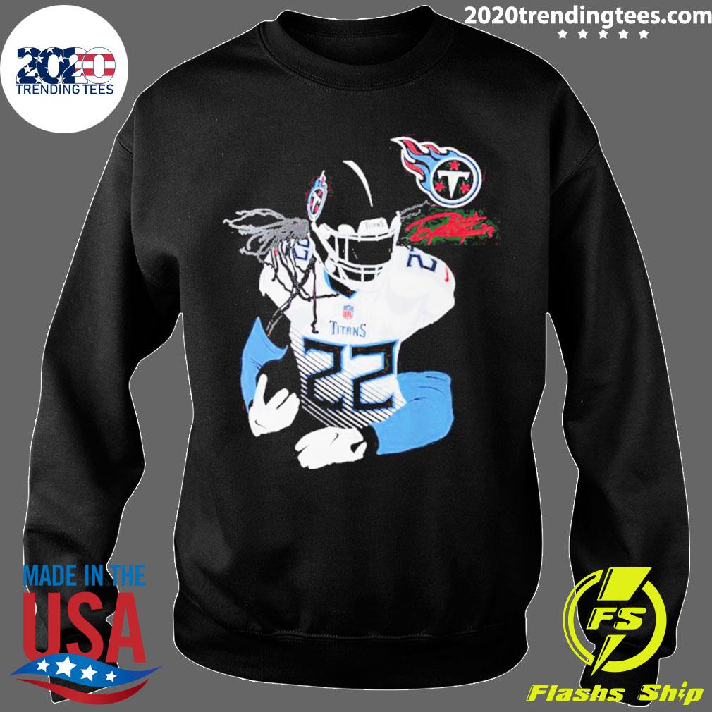 Official tennessee Titans Derrick Henry Signature T-shirt - 2020 Trending  Tees