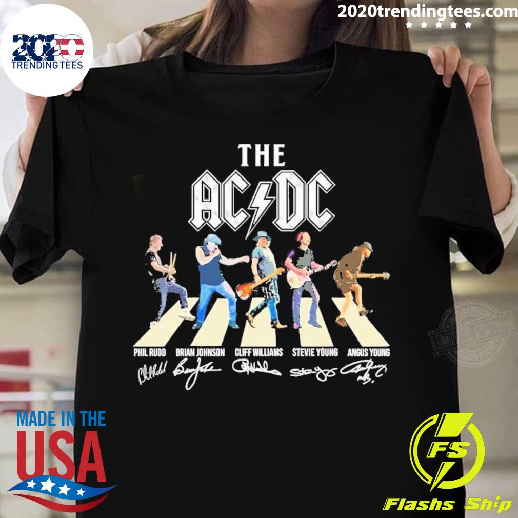 The Ac Dc Band Abbey Road Signatures Shirt