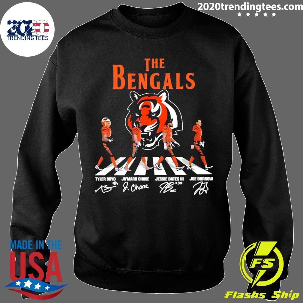 Cincinnati Bengals The Bengals Abbey Road signatures t-shirt, hoodie,  sweater, long sleeve and tank top