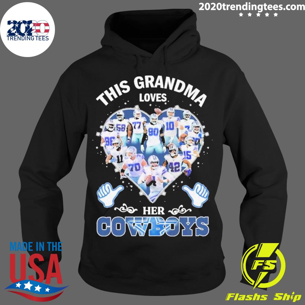 This Grandma loves her Dallas Cowboys team shirt, hoodie, sweater