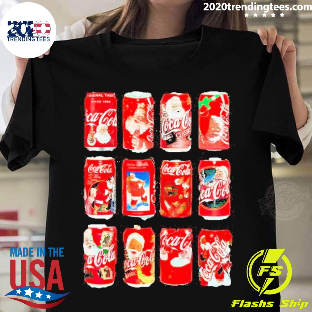 Coca Cola Ver Santa Claus Can T-shirt