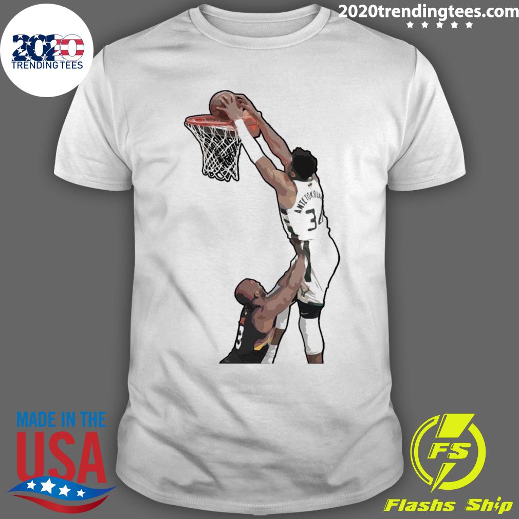 Giannis Antetokounmpo Game-winning Dunk Over T-shirt