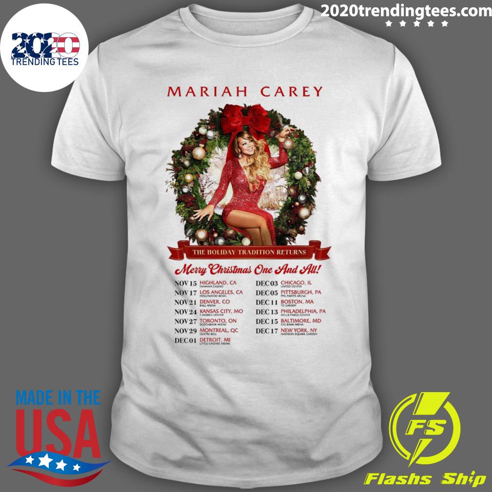 Mariah Carey Merry Christmas One And All Tour 2023 T-shirt