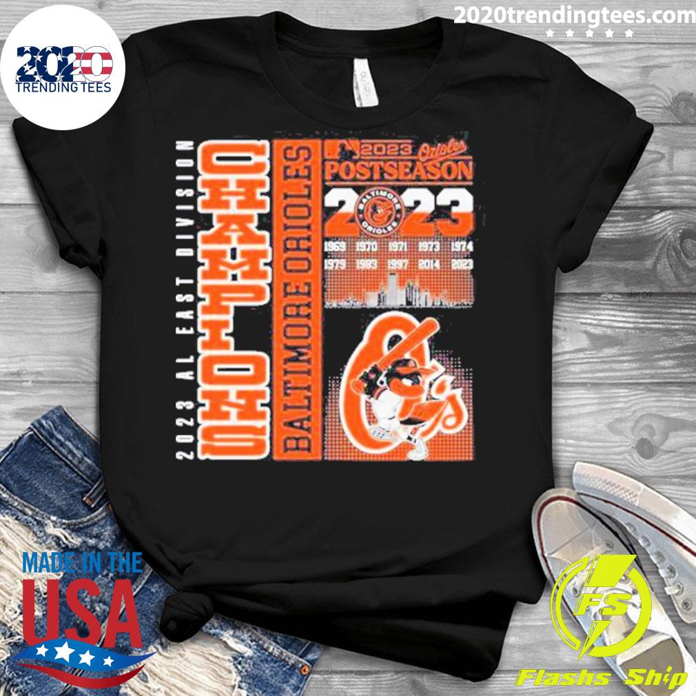 Baltimore Orioles 1969-2023 Al East Division Champions shirt