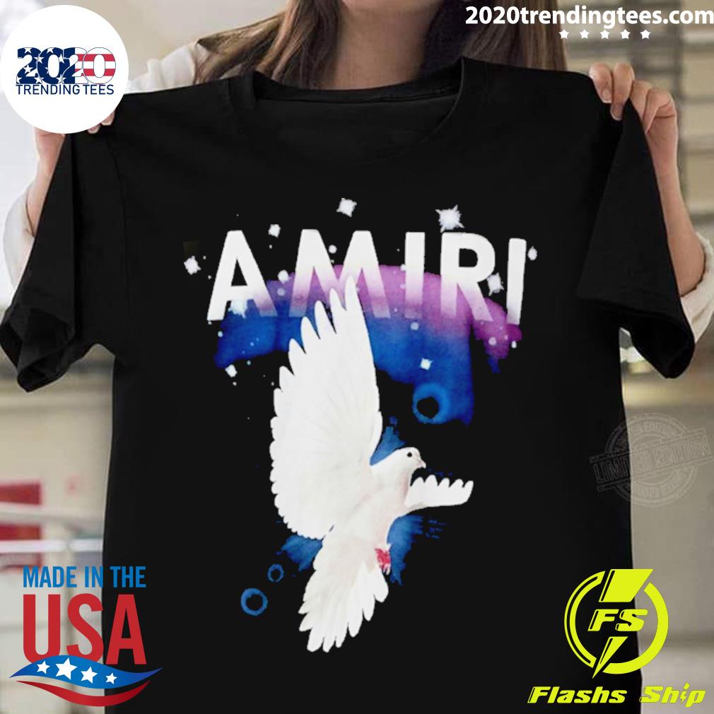 Official amiri Peace Pigeon Graphic T-shirt