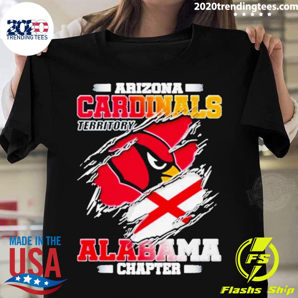 Official arizona Cardinals Territory Alabama Chapter T-shirt