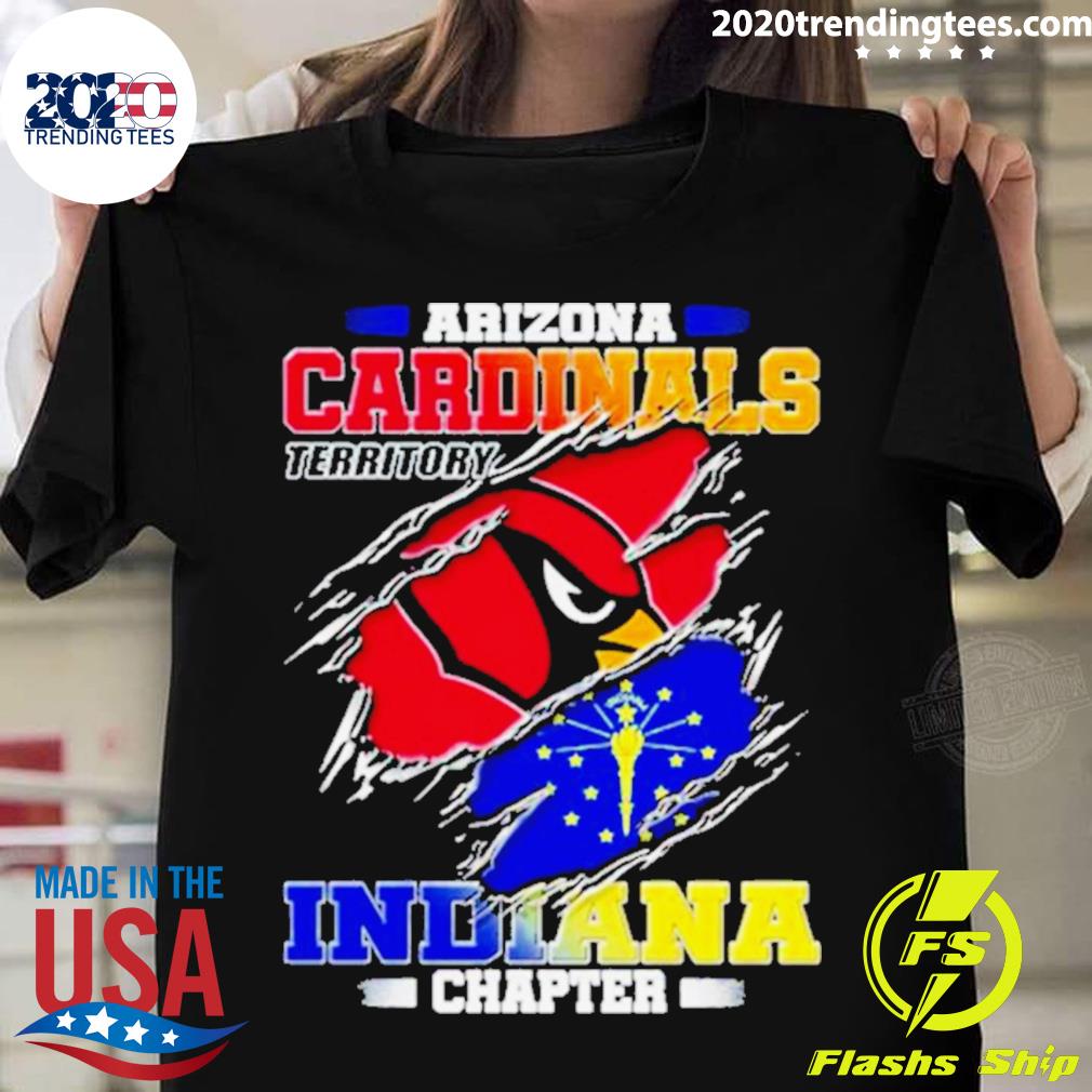 Official arizona Cardinals Territory Indiana Chapter T-shirt