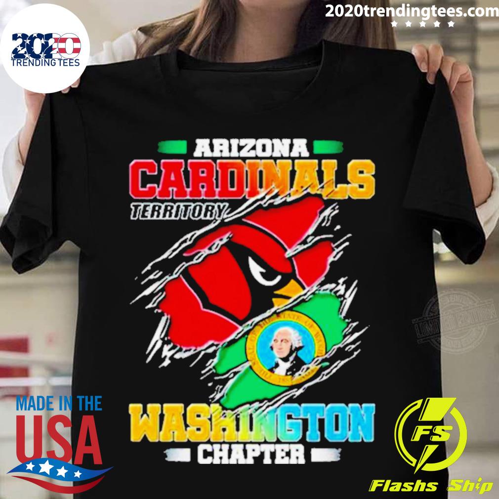 Official arizona Cardinals Territory Washington Chapter T-shirt