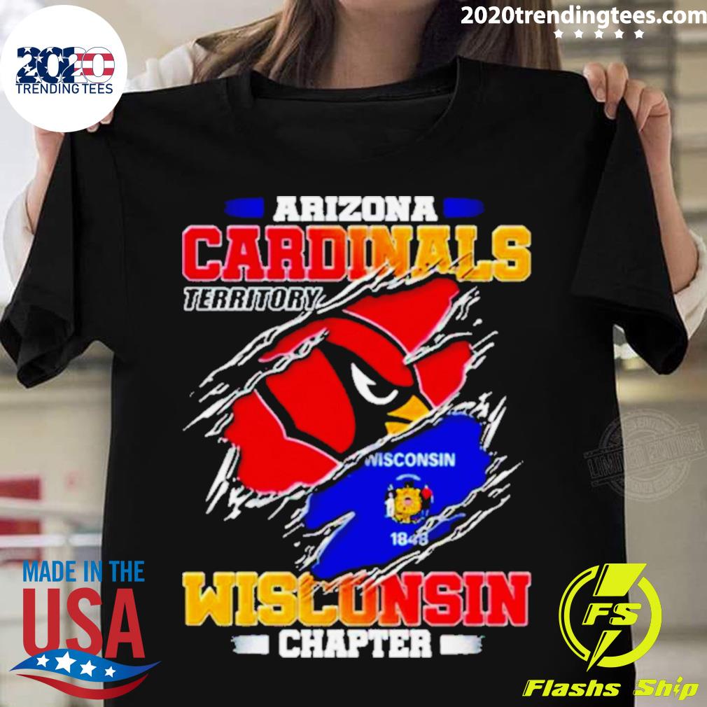 Official arizona Cardinals Territory Wisconsin Chapter T-shirt