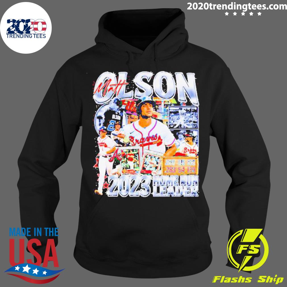 Official matt Olson Avg Hr Rbi 283 54 139 2023 Home Run Leader Atlanta Braves  T-Shirts, hoodie, tank top, sweater and long sleeve t-shirt