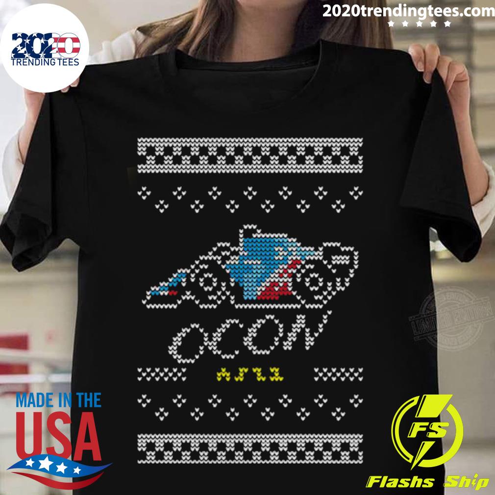 Official christmas Pixel Esteban Ocon T-shirt