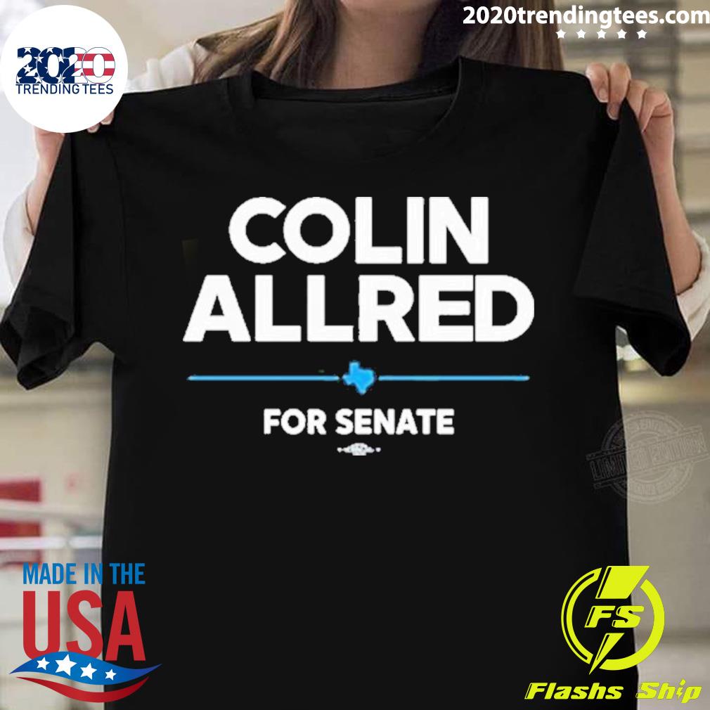 Official colin Allred For Senate Map T-shirt