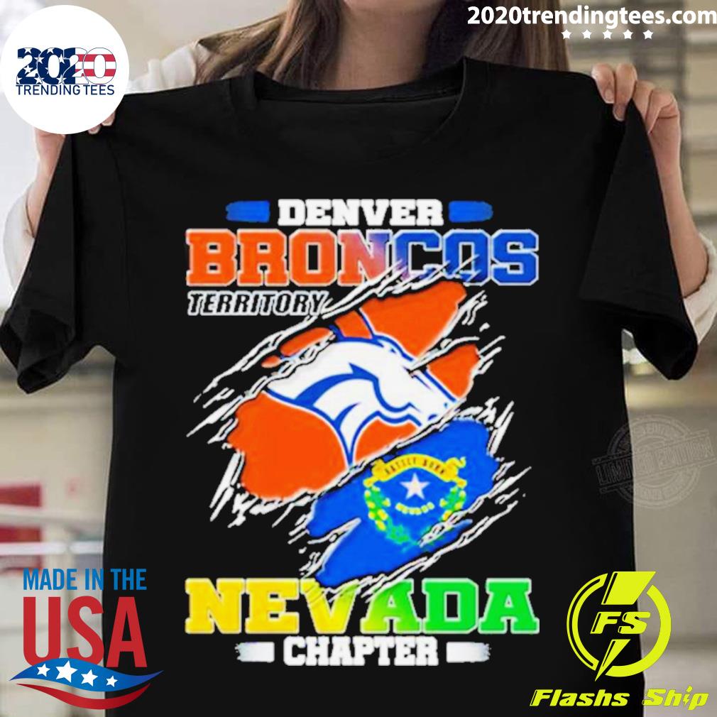 Official denver Broncos Territory Nevada Chapter T-shirt