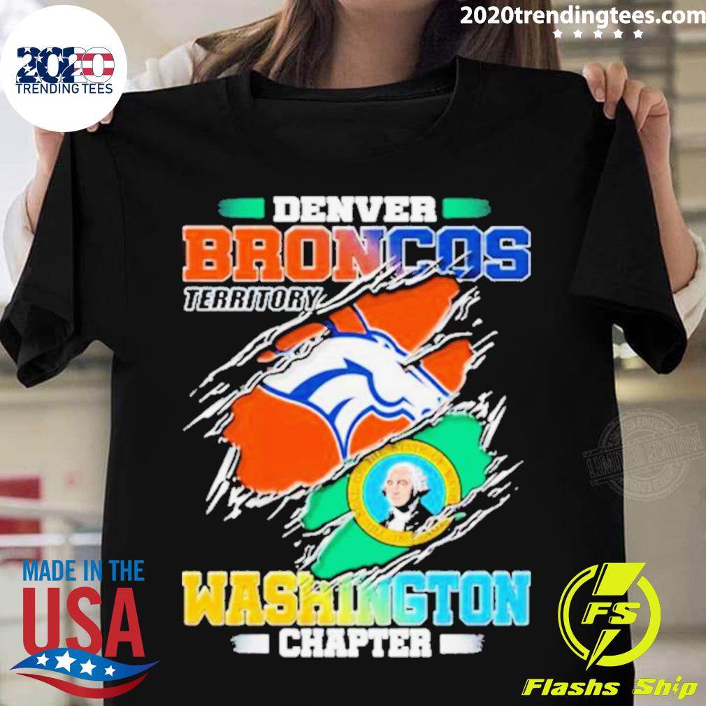 Official denver Broncos Territory Washington Chapter T-shirt