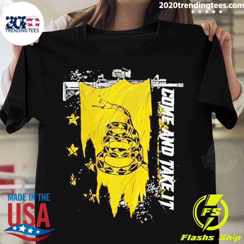 Official gadsden Flag Come And Take It T-shirt